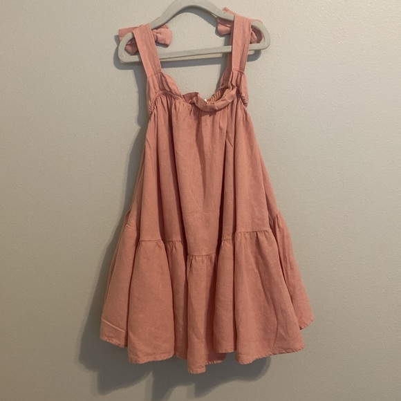 sweet flowy linen dress - Picture 4 of 5